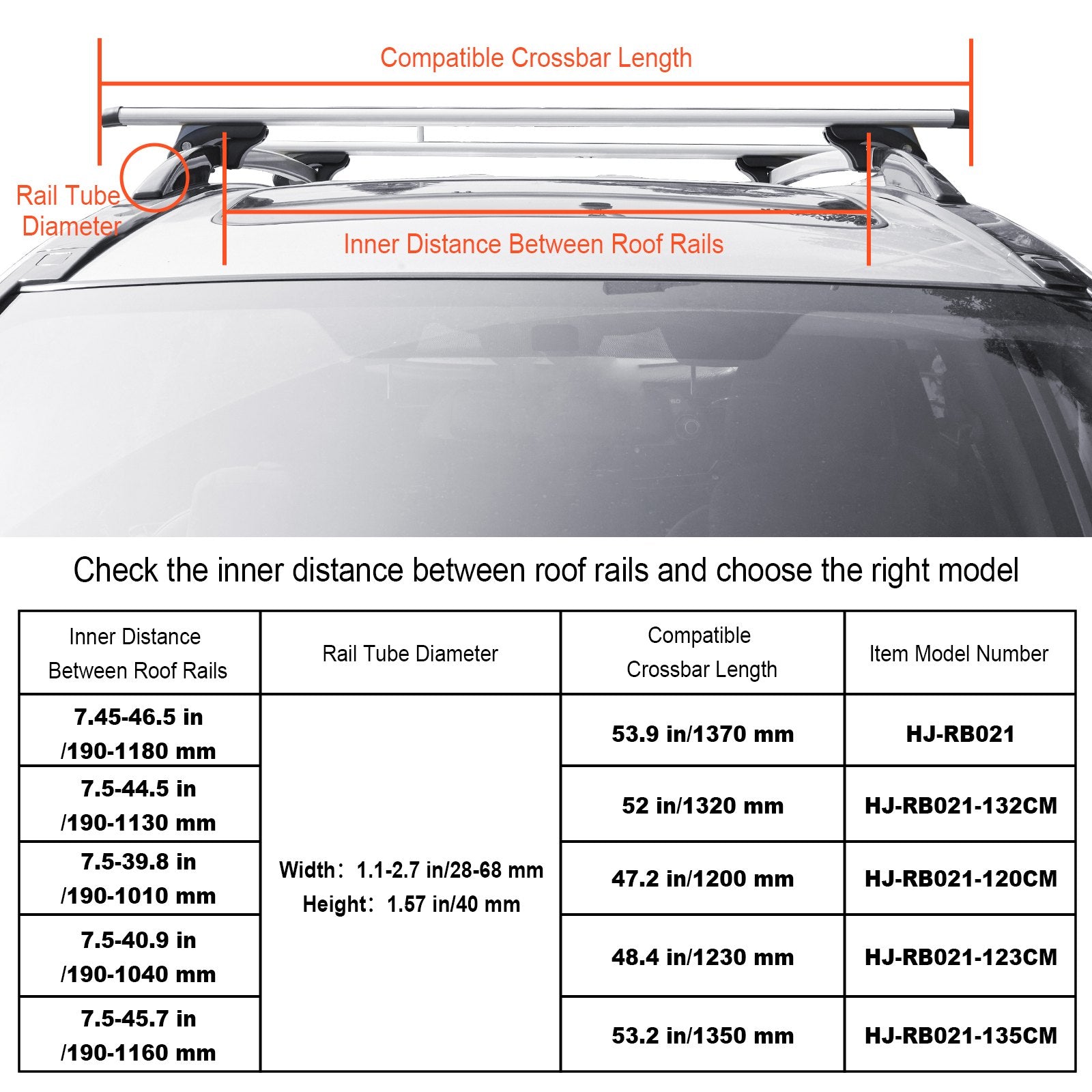 Roof Rack Cross Bars, Aluminum — view 4