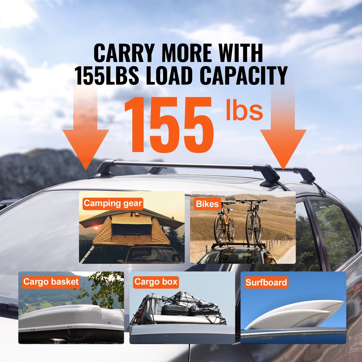 Universal Roof Rack Crossbar for — view 5