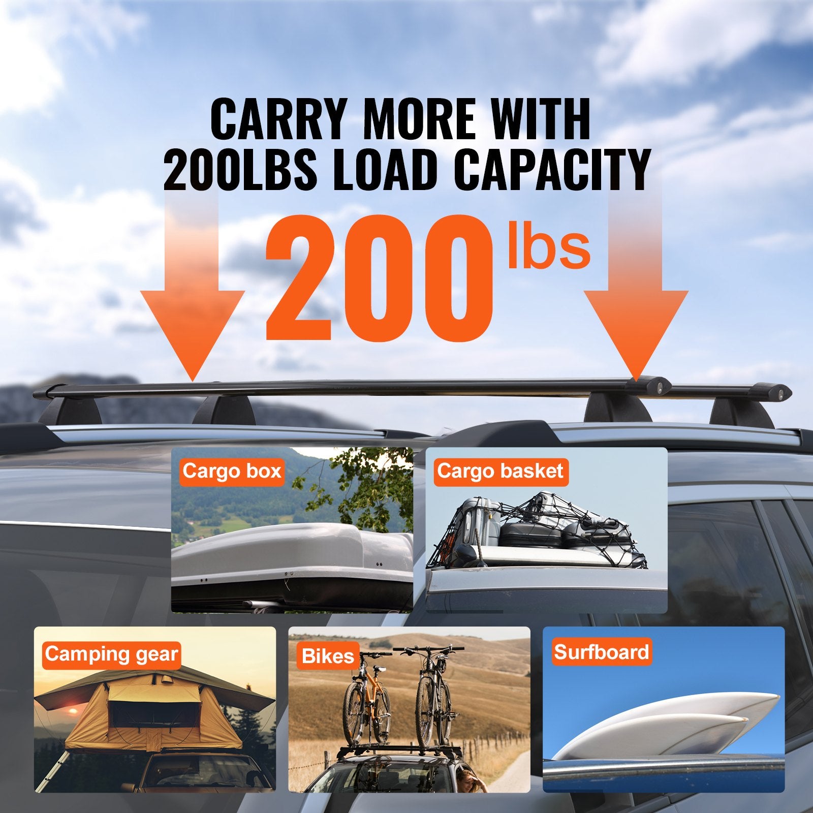 Roof Rack Crossbar for JEEP — view 5