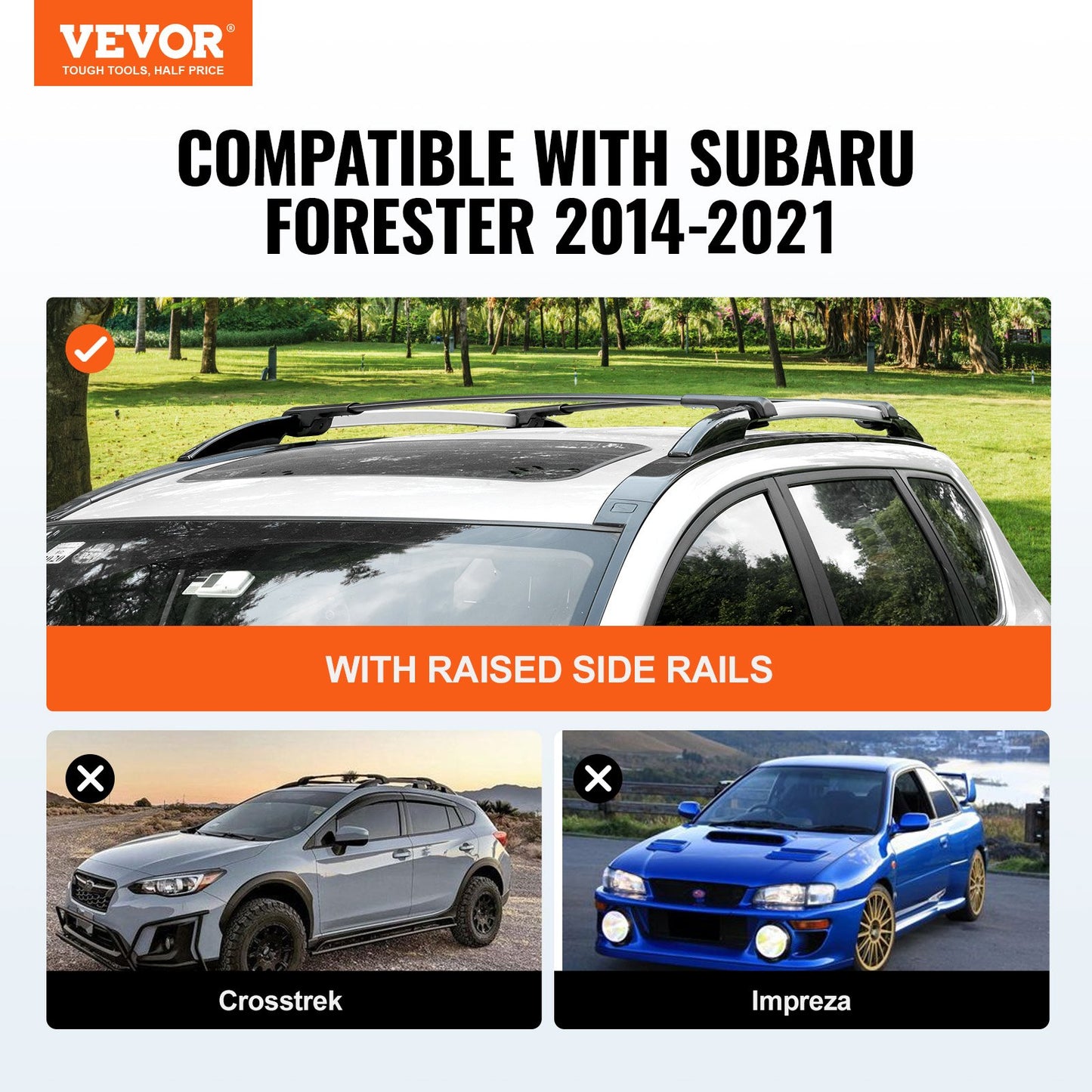 Roof Rack Crossbar for Subaru — view 3