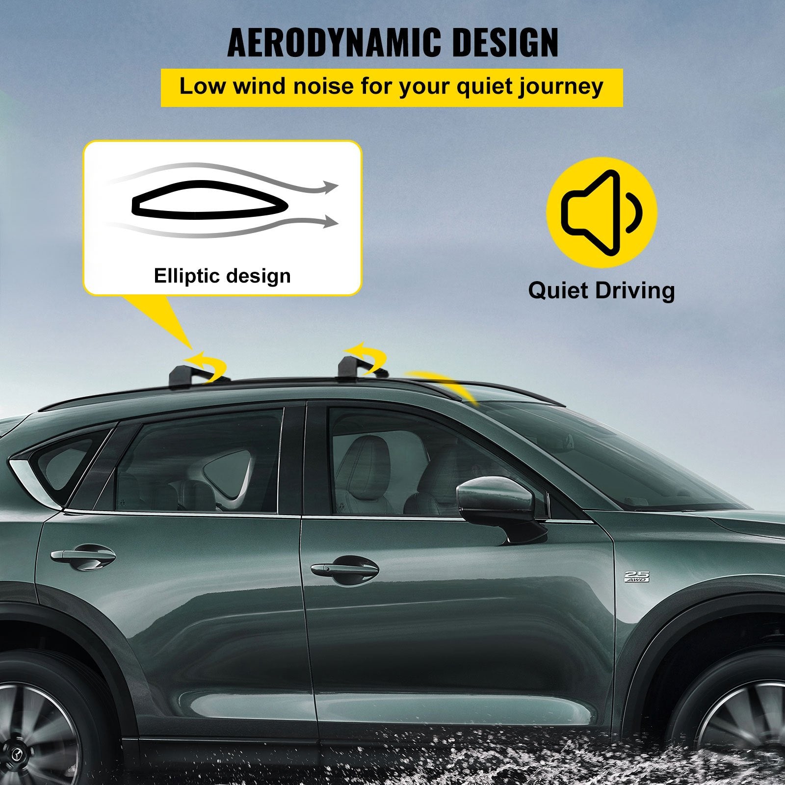 Roof Rack Compatible with Mazda — view 6