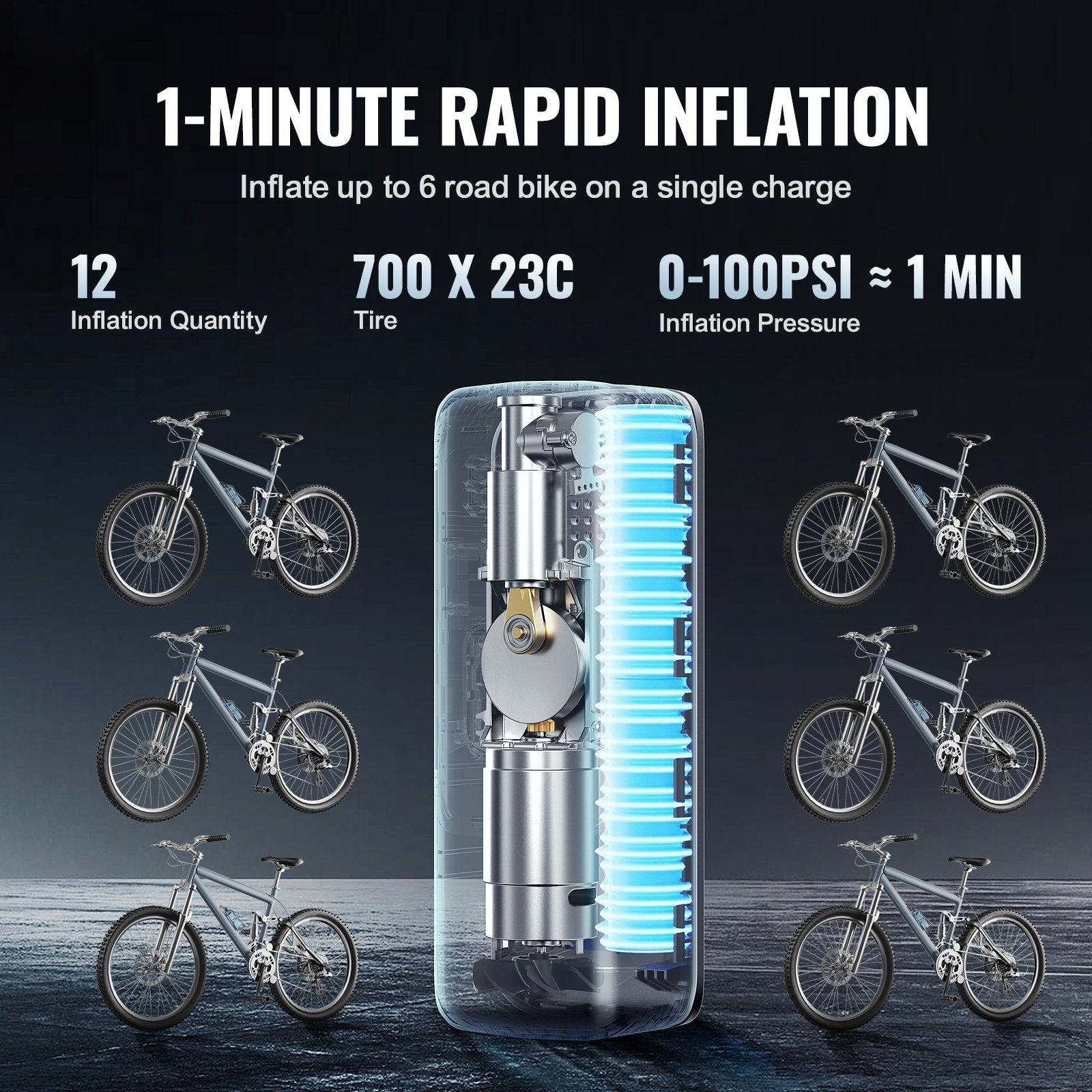 Tyre Inflator Portable Air Compressor 150 — view 5