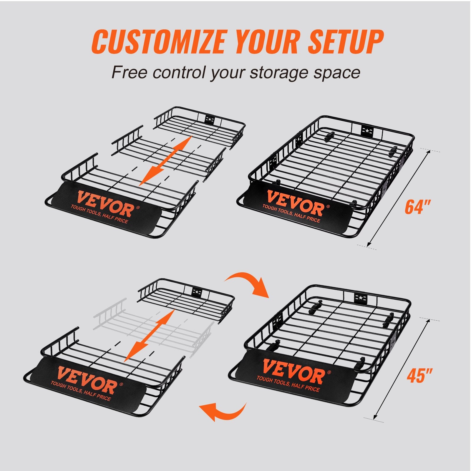 Roof Rack Cargo Basket 200 — view 5