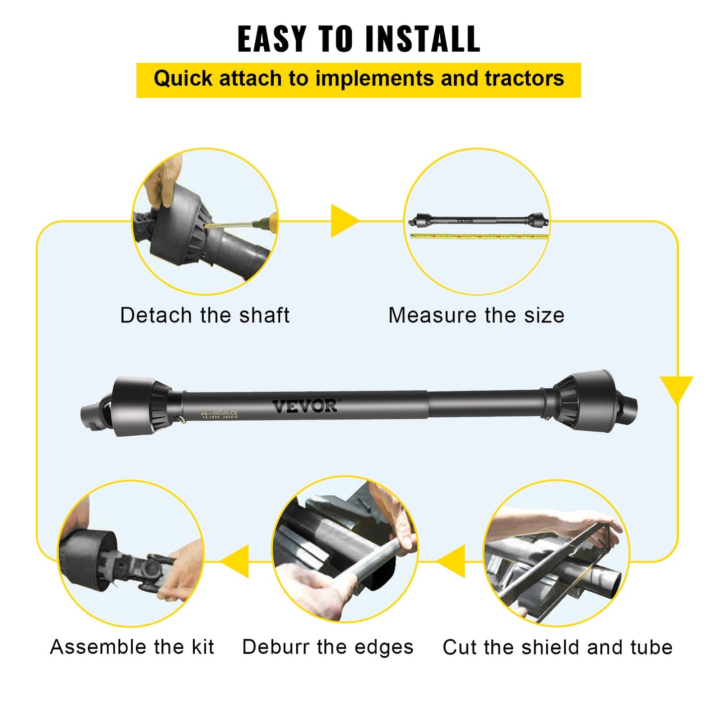PTO Shaft PTO Drive Shaft 1-3/8 — view 7