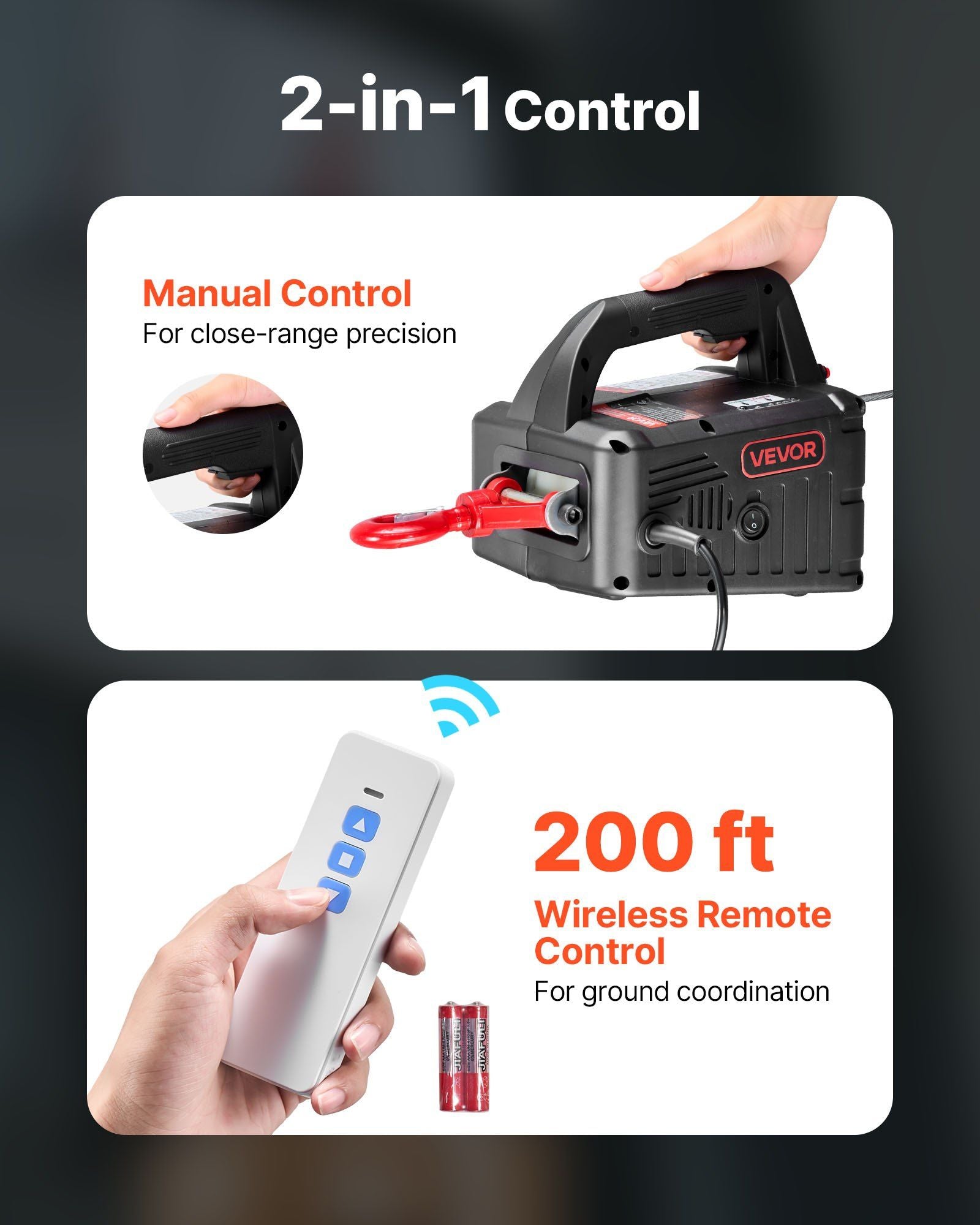 2-in-1 Electric Hoist Winch — view 5