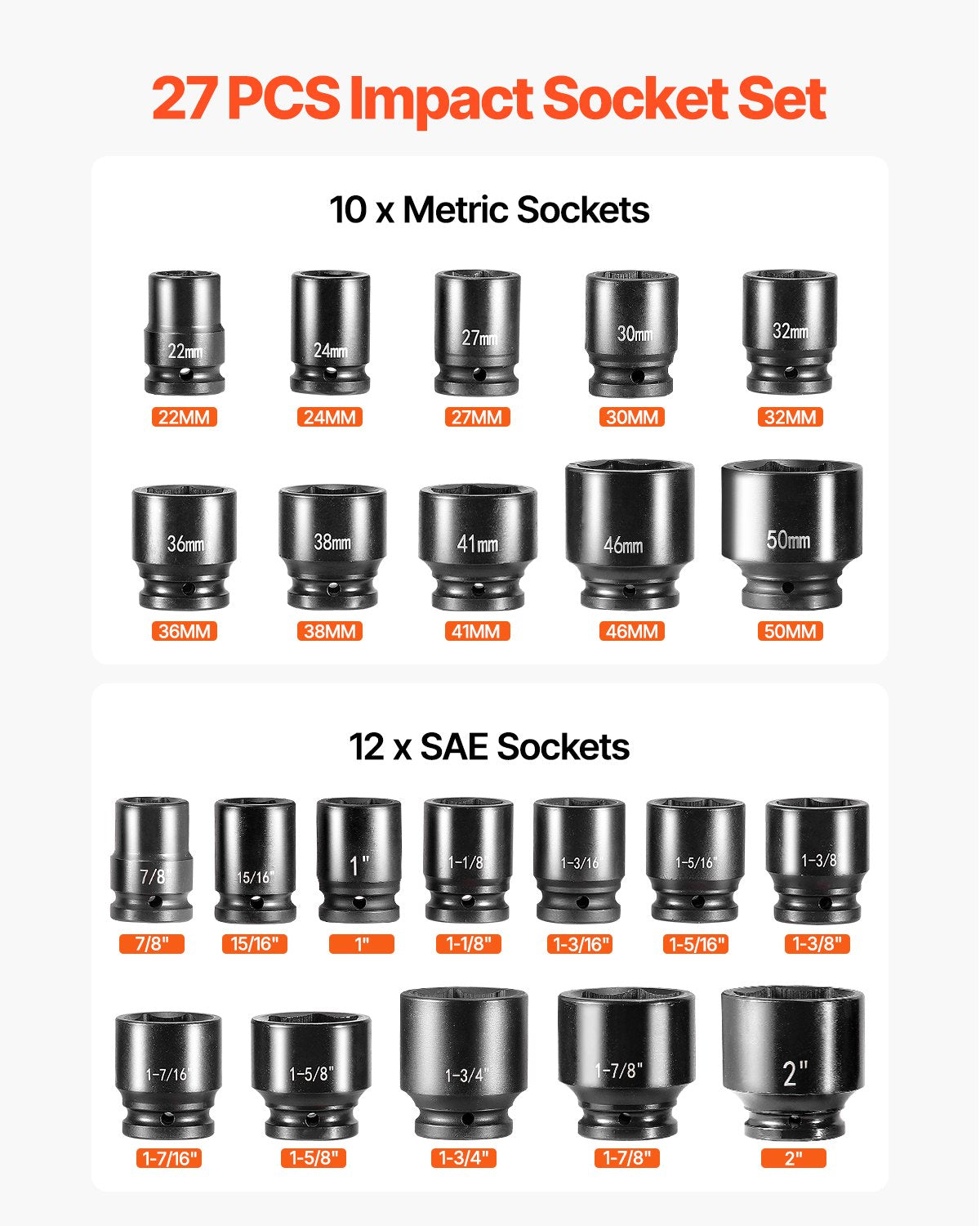 Impact Socket Set 3/4 Inches — view 4