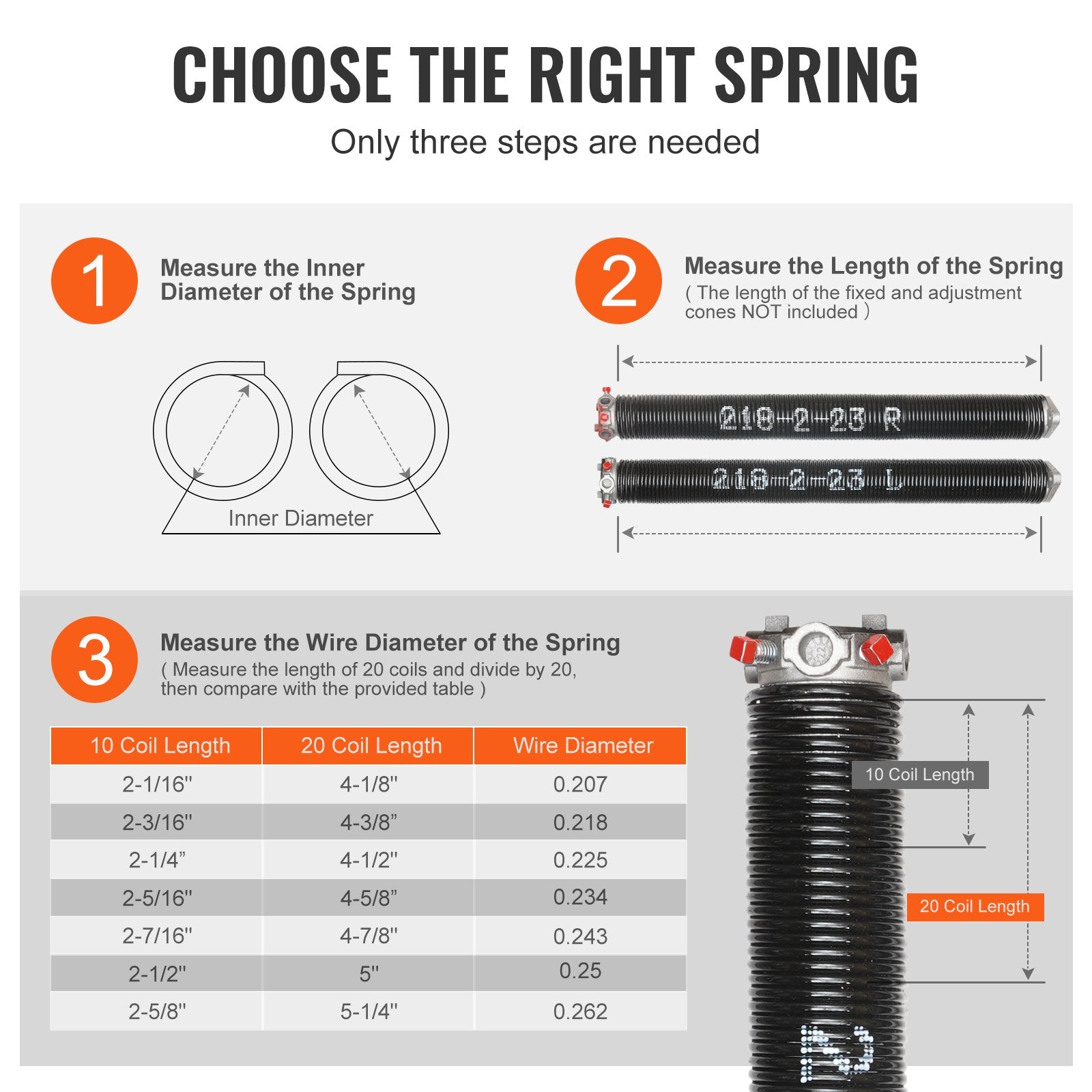 Garage Door Torsion Springs Pair — view 7