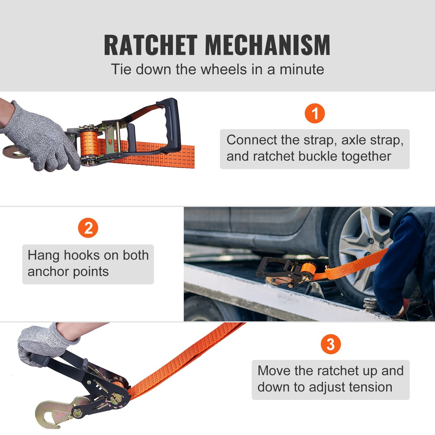 Ratchet Tie Down Straps Kit — view 6