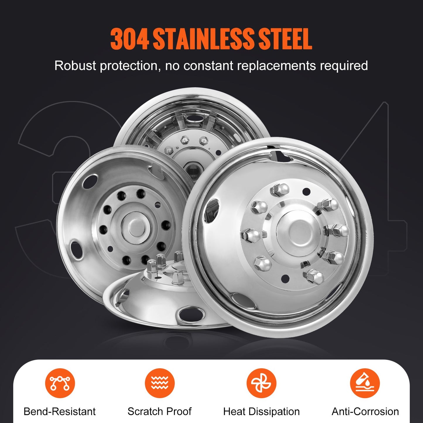 50cm 8 Lug Wheel Simulators — view 5