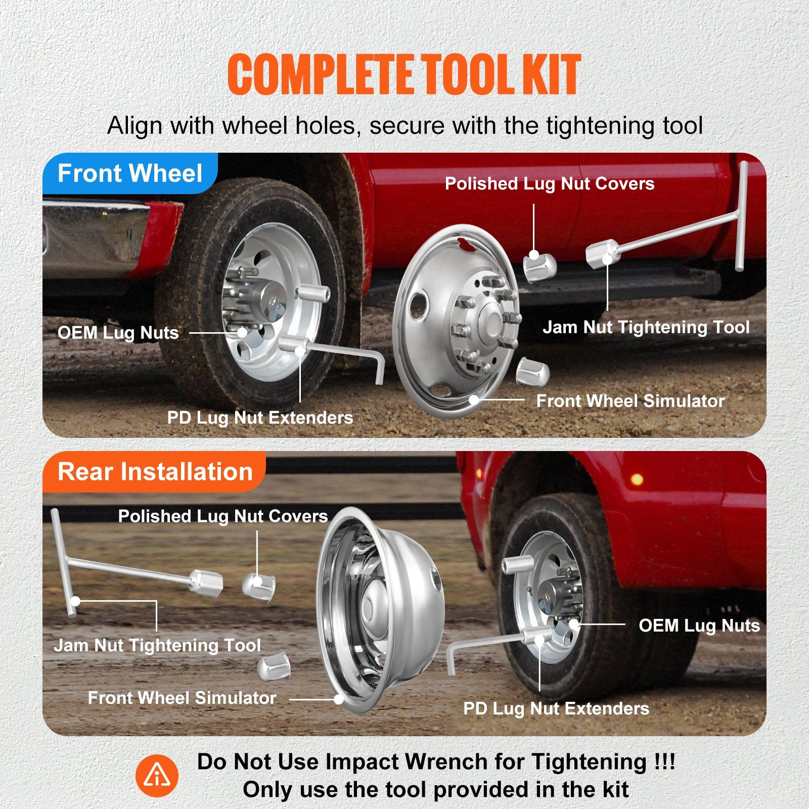 50cm 8 Lug Wheel Simulators — view 7