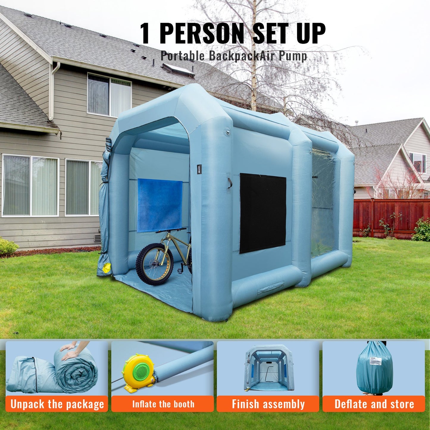 Inflatable Spray Booth Car Paint — view 6