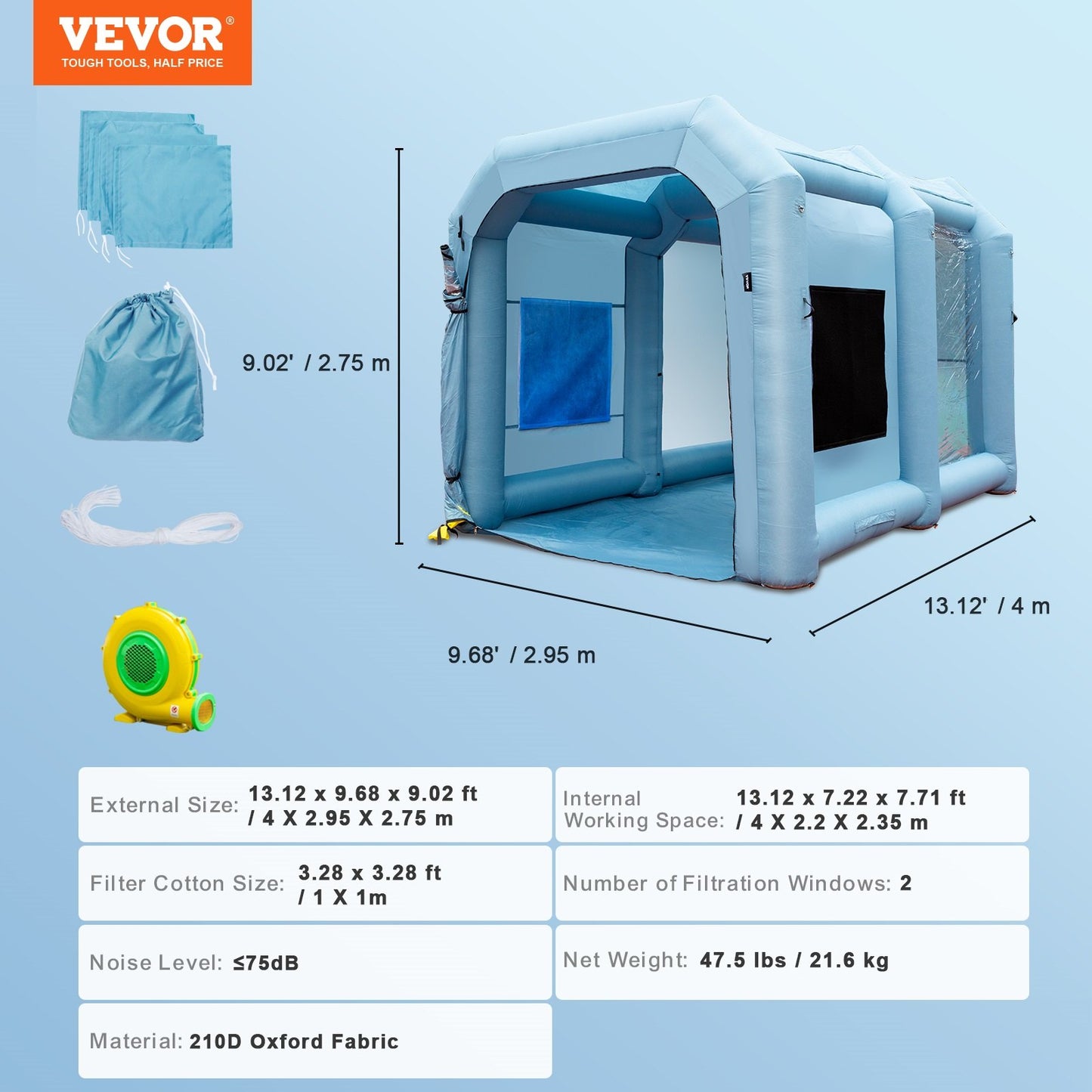 Inflatable Spray Booth Car Paint — view 8