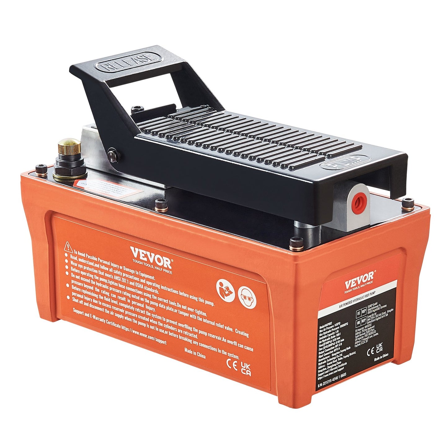 Air Hydraulic Pump, 10,000 PSI — view 2