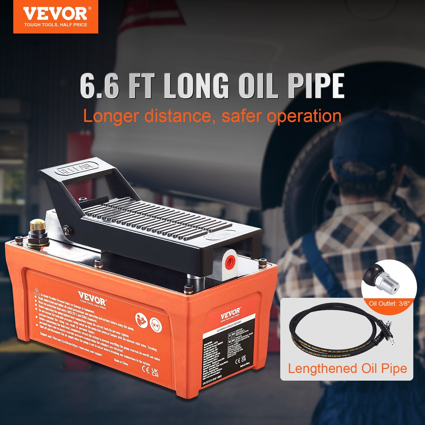 Air Hydraulic Pump, 10,000 PSI — view 3