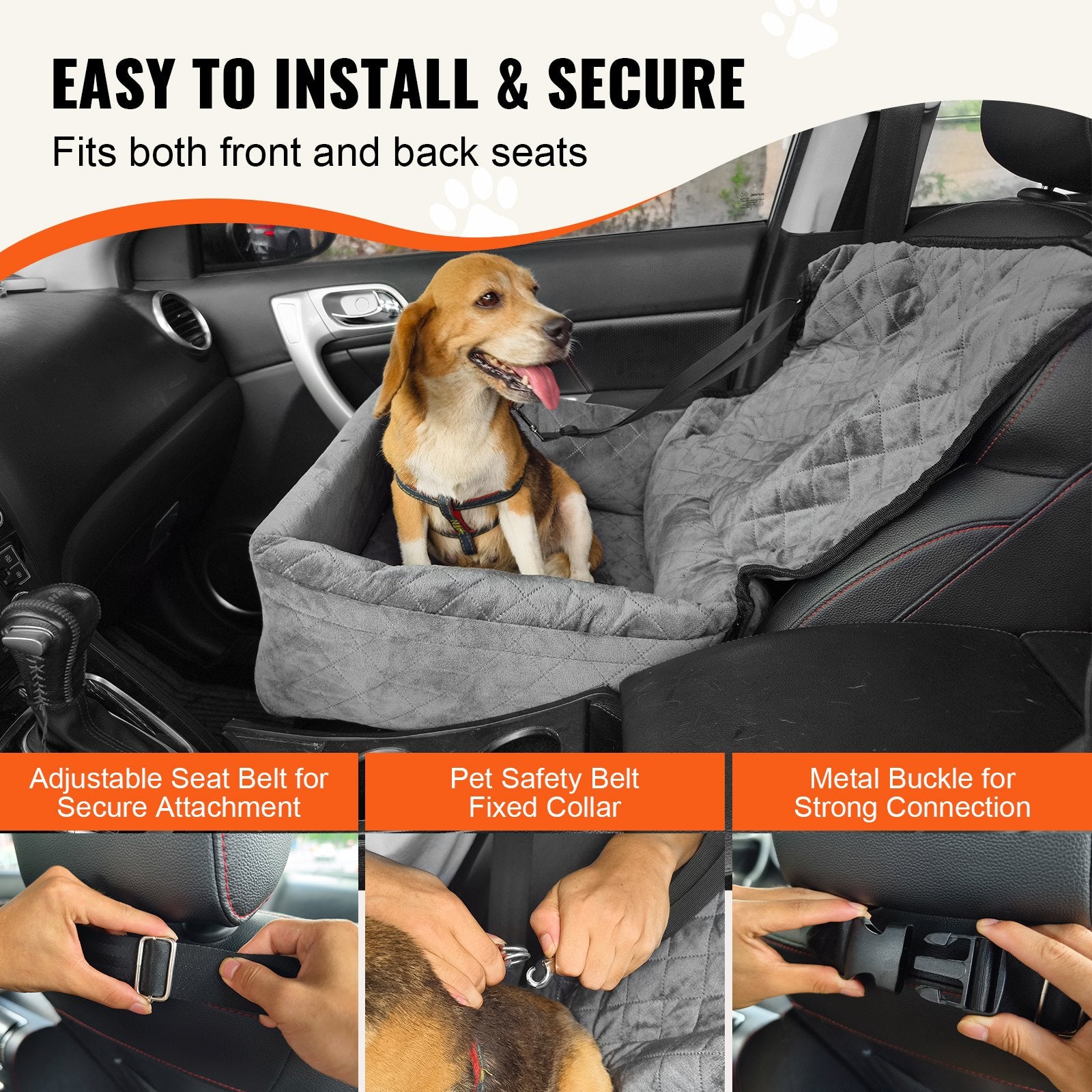 Dog Booster Car Seat Pet — view 5
