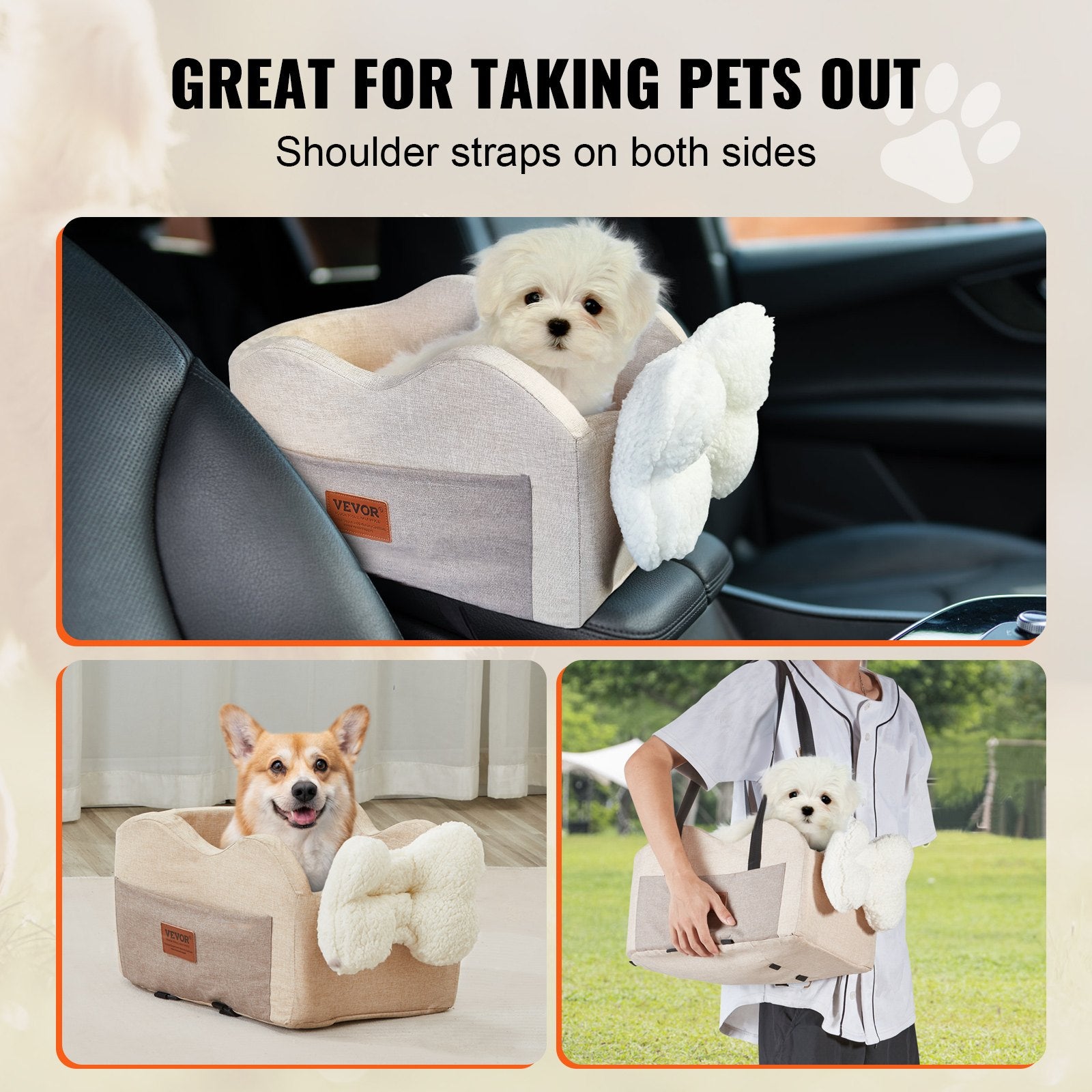 Center Console Dog Car Seat — view 7