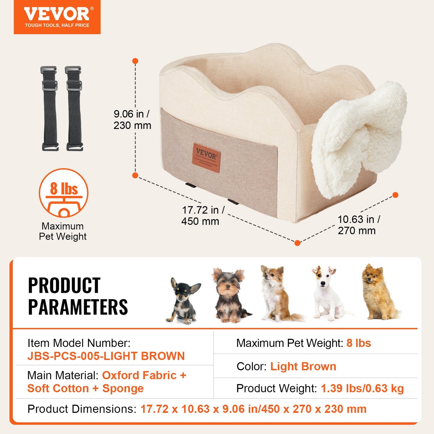 Center Console Dog Car Seat — view 8
