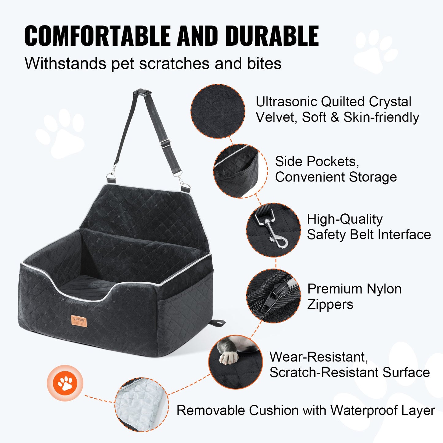 Dog Booster Car Seat Pet — view 4