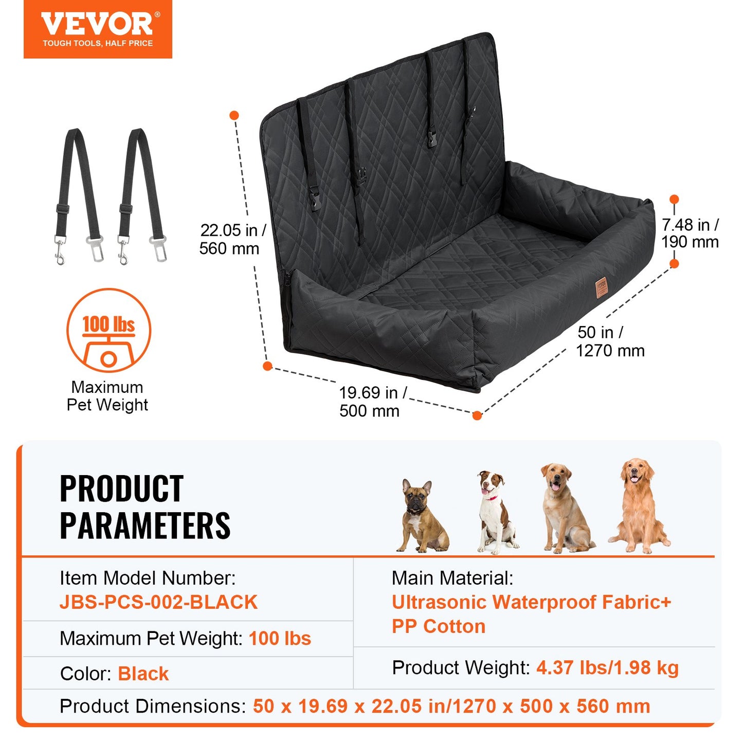 Dog Car Seat, Waterproof Dog — view 8