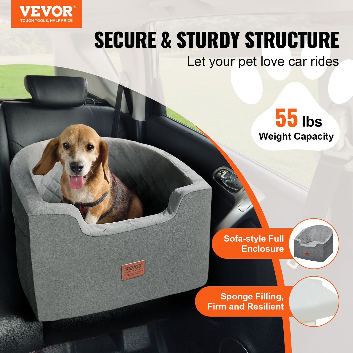 Dog Booster Car Seat Pet — view 3