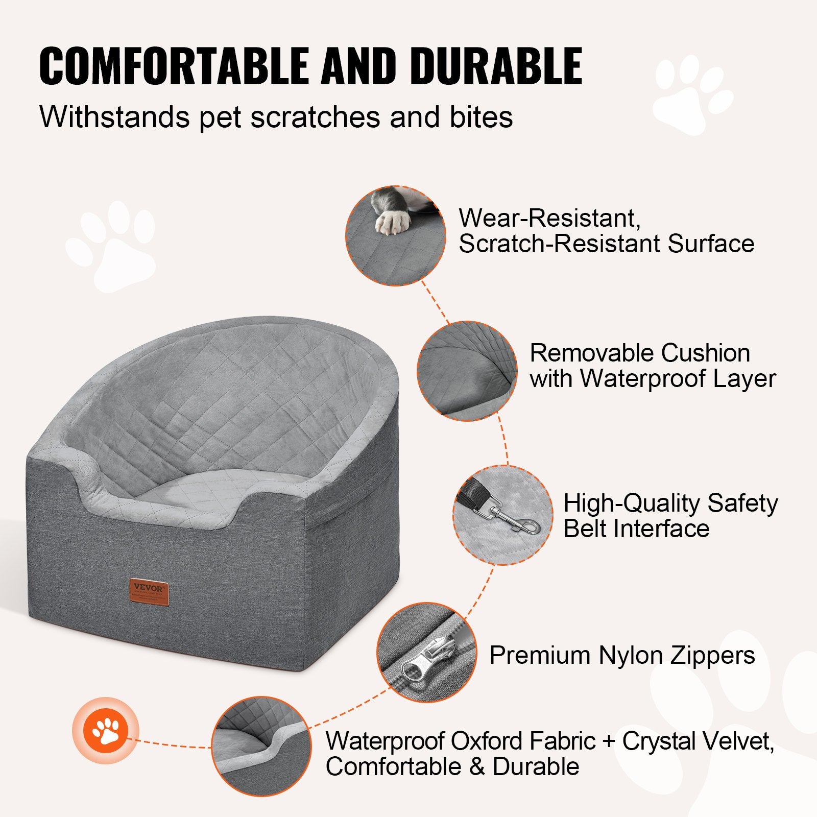 Dog Booster Car Seat Pet — view 4