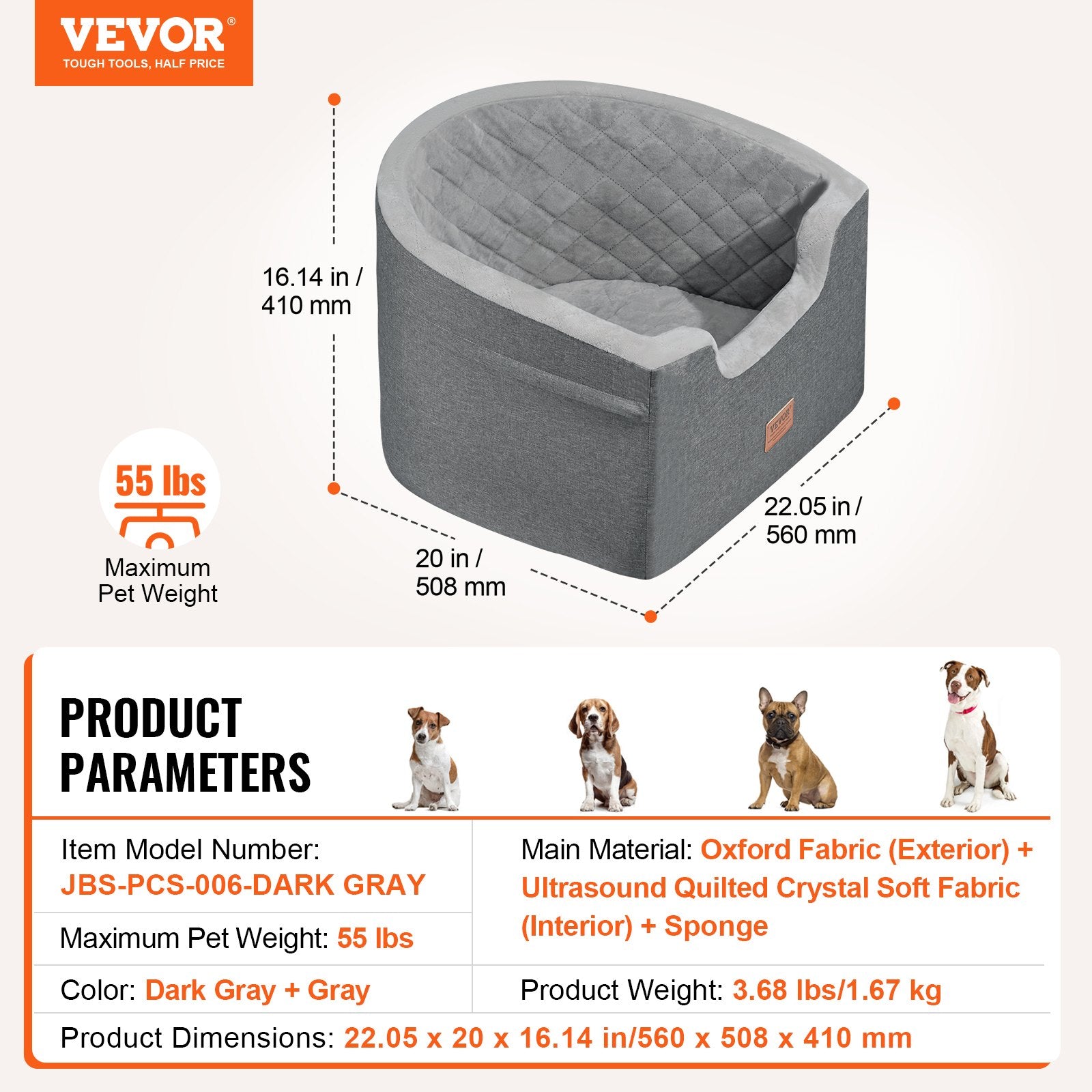 Dog Booster Car Seat Pet — view 8