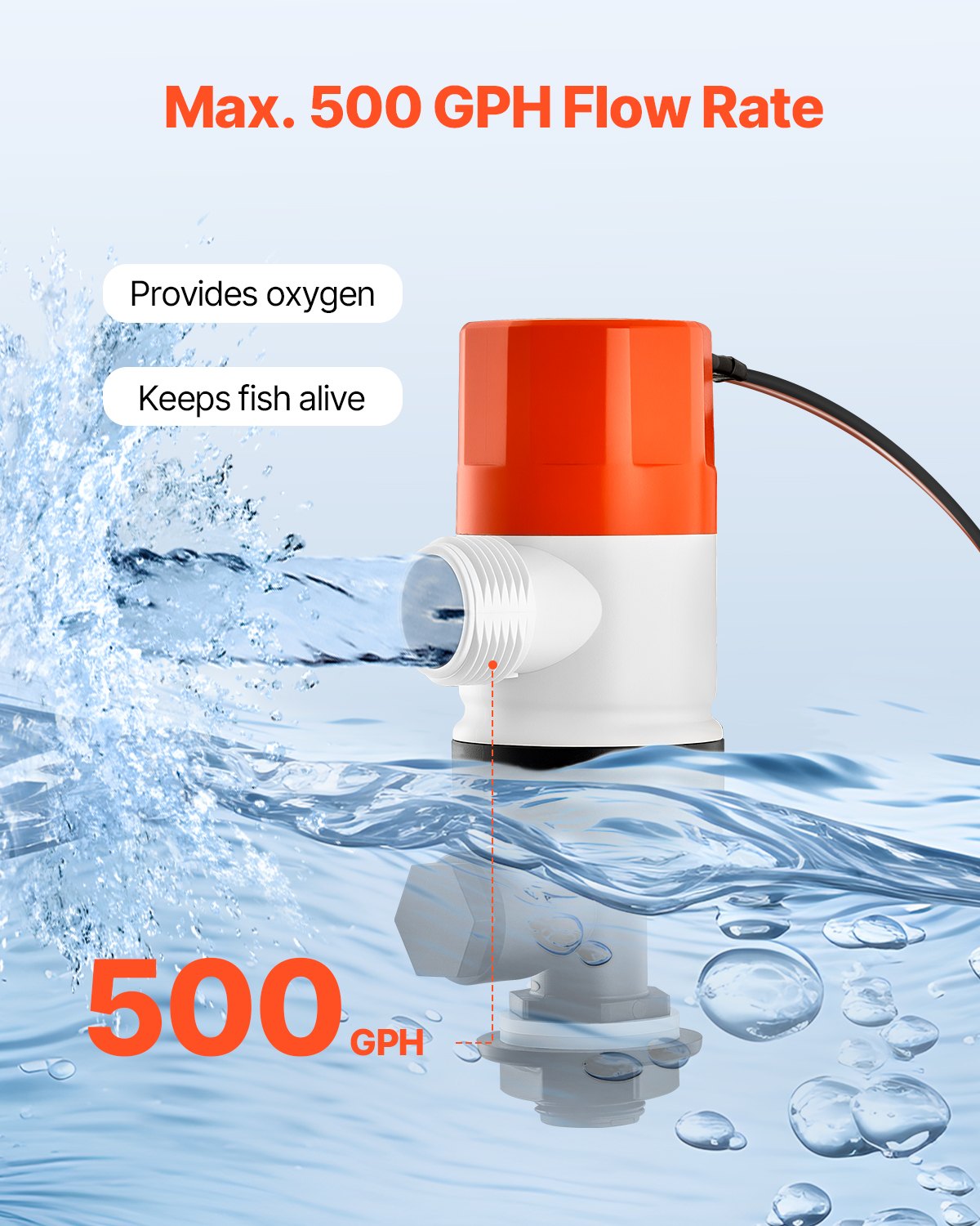 Livewell Pump for Boat 12V — view 3