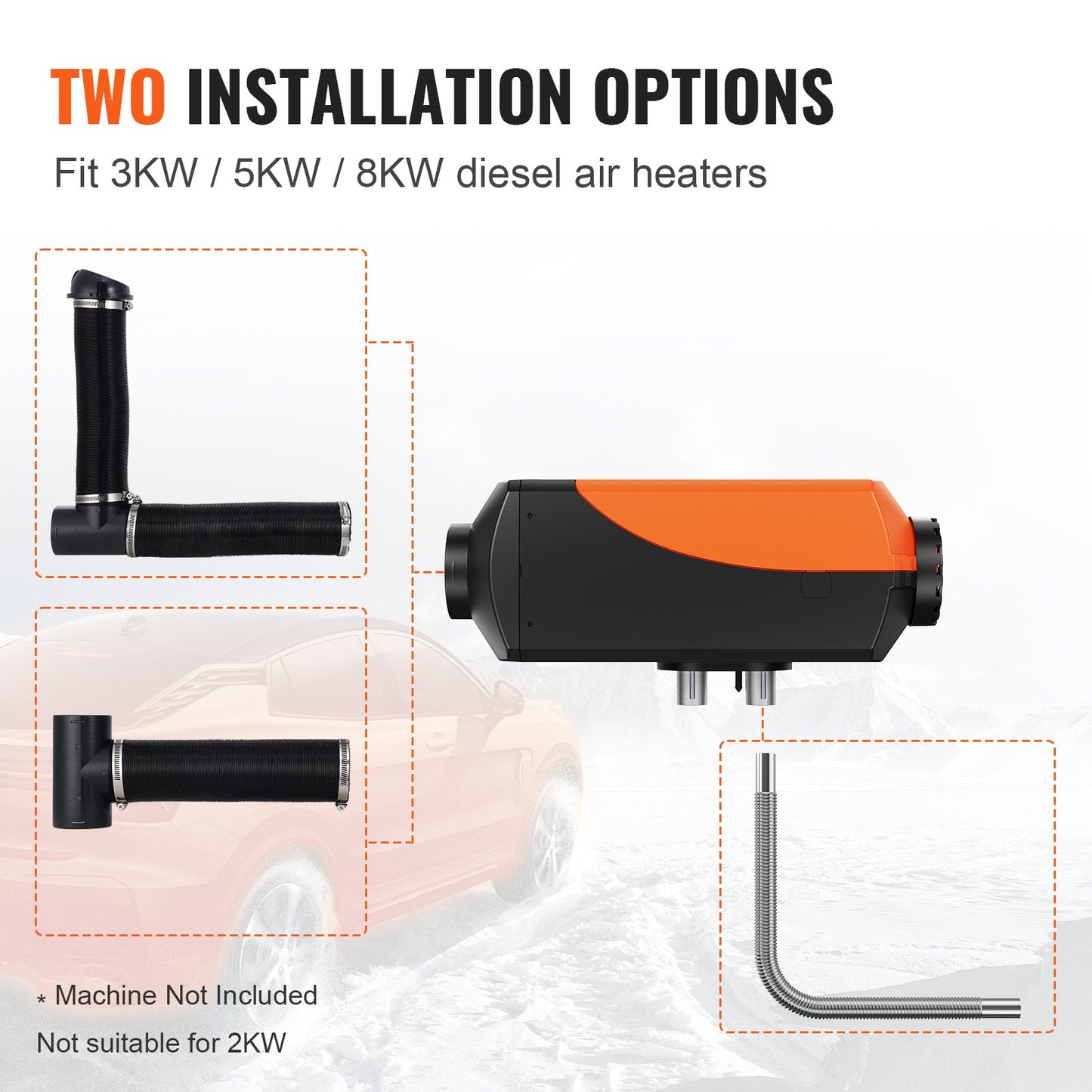 Diesel Heater Pipe Ducting Set 3 — view 4