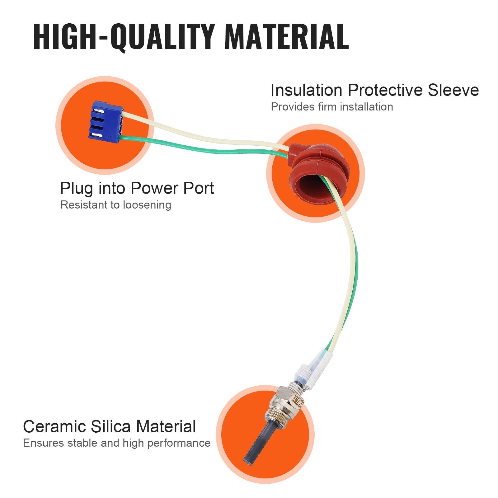 Ceramic diesel heater glow plug repair kit — view 6