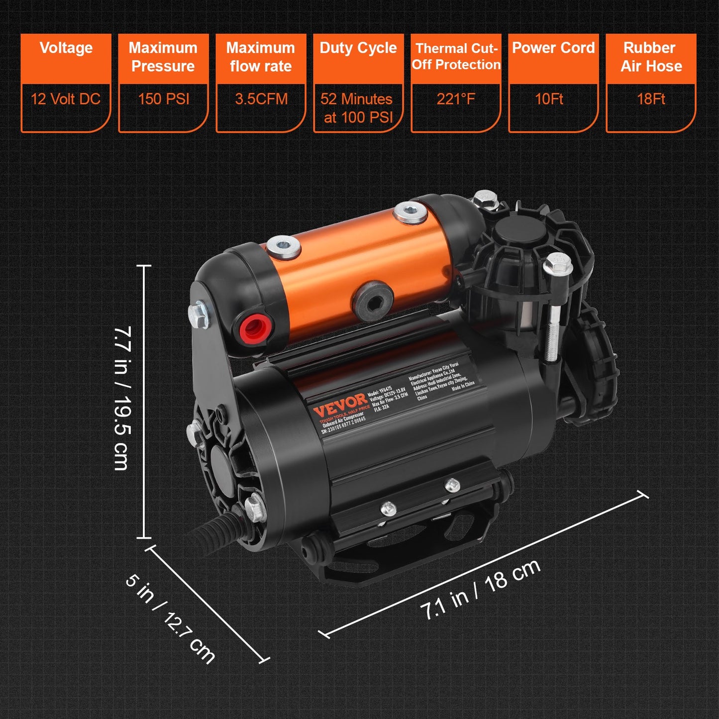 Onboard Air Compressor Kit 150PSI — view 8
