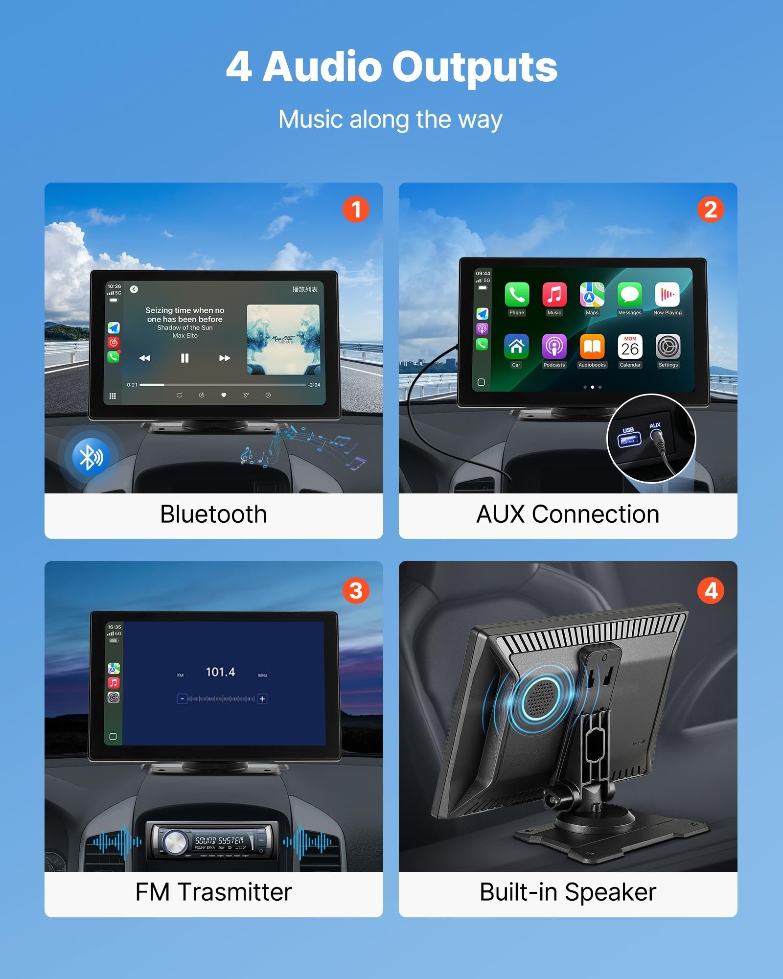 Car Stereo Radio CarPlay Touchscreen — view 6
