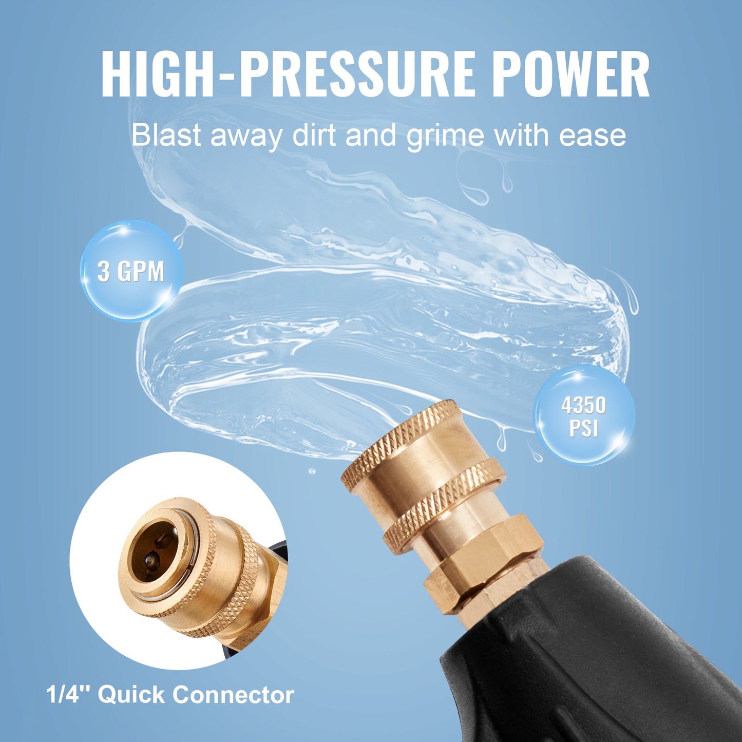 1/4 High Pressure Washer Gun — view 6