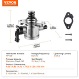 High pressure fuel pump with gasket and bolts — view 8