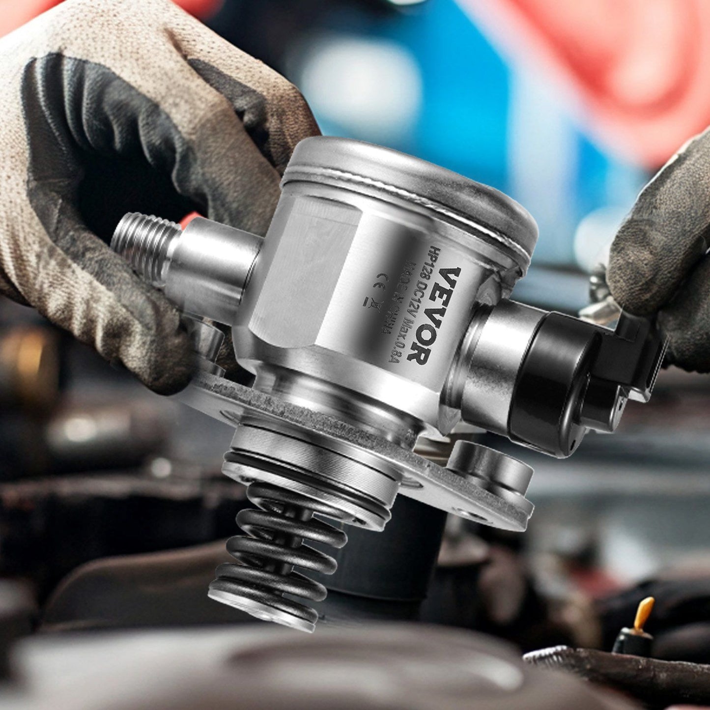 High pressure fuel pump with gasket and bolts — view 9
