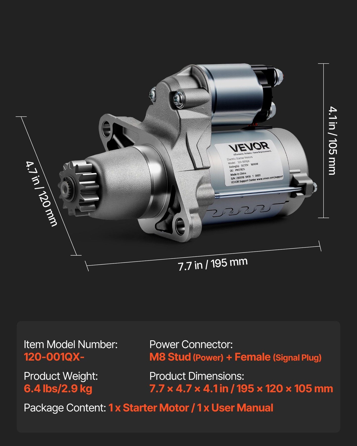 Starter 17825 motor replacement — view 8
