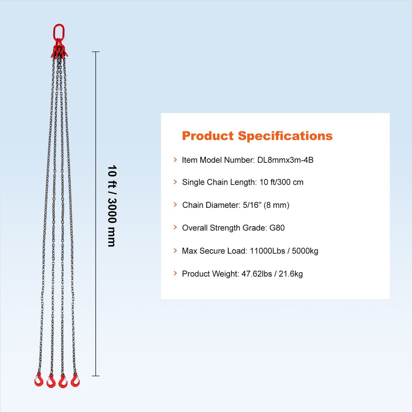 Chain Sling 8 mm x 300 cm — view 8