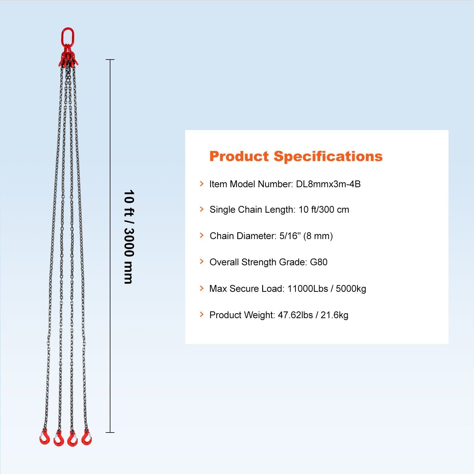 Chain Sling 8 mm x 300 cm — view 8