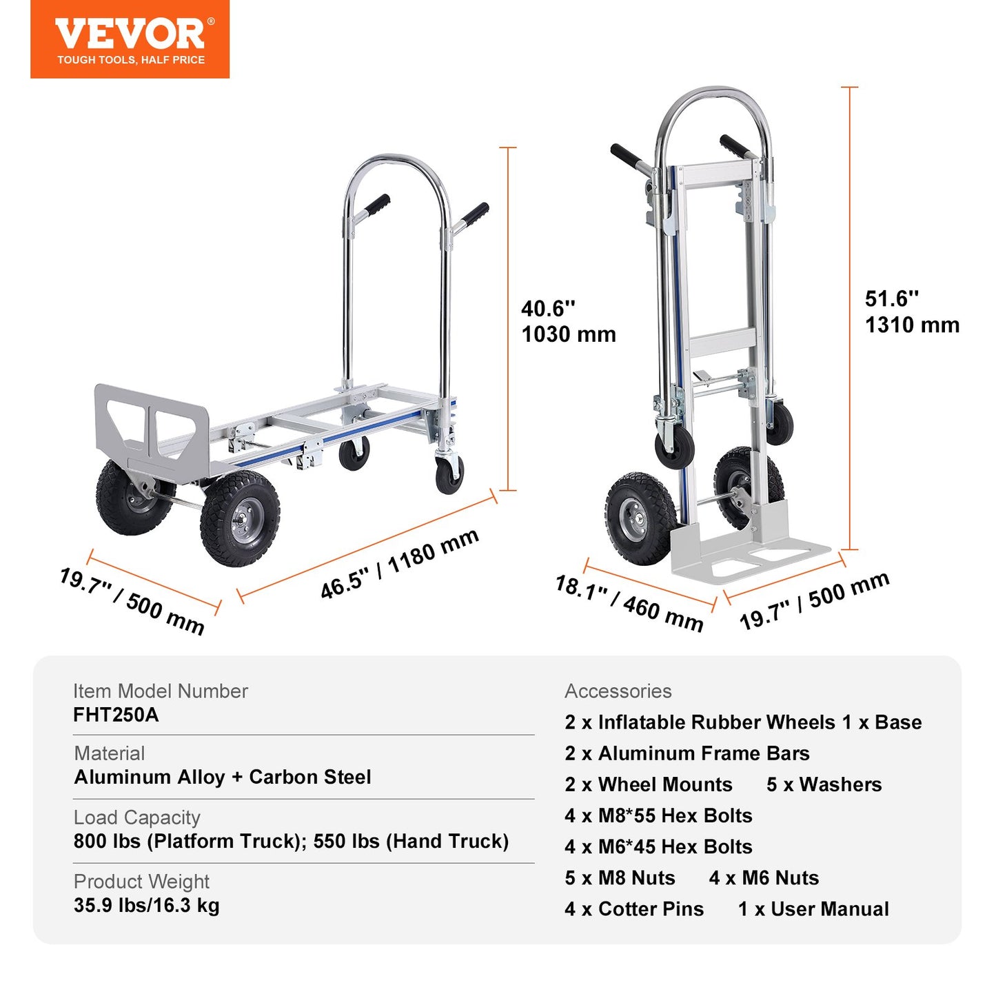 Aluminium Hand Truck, 2 in — view 8