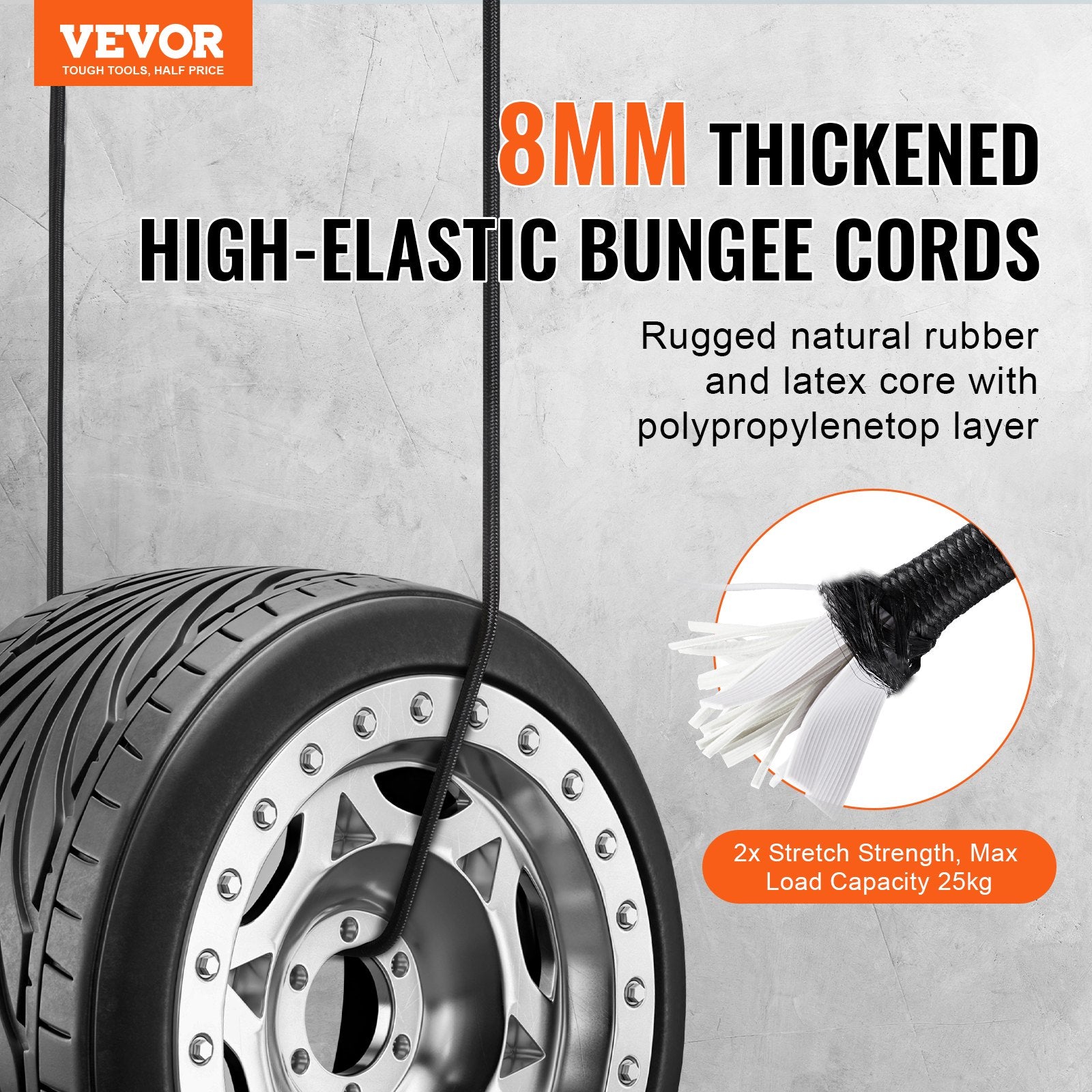 12 Pcs Bungee Cords with — view 3