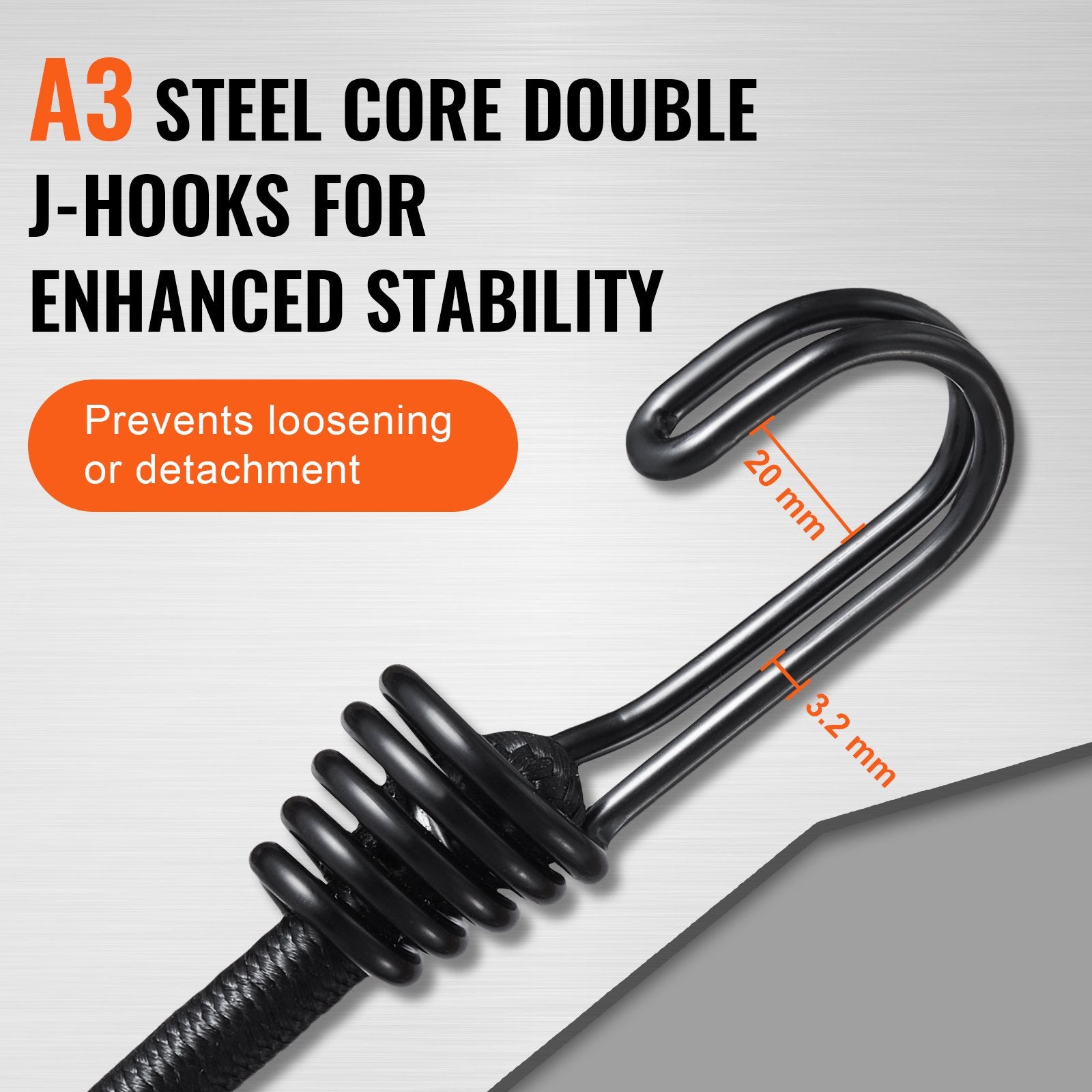 12 Pcs Bungee Cords with — view 6