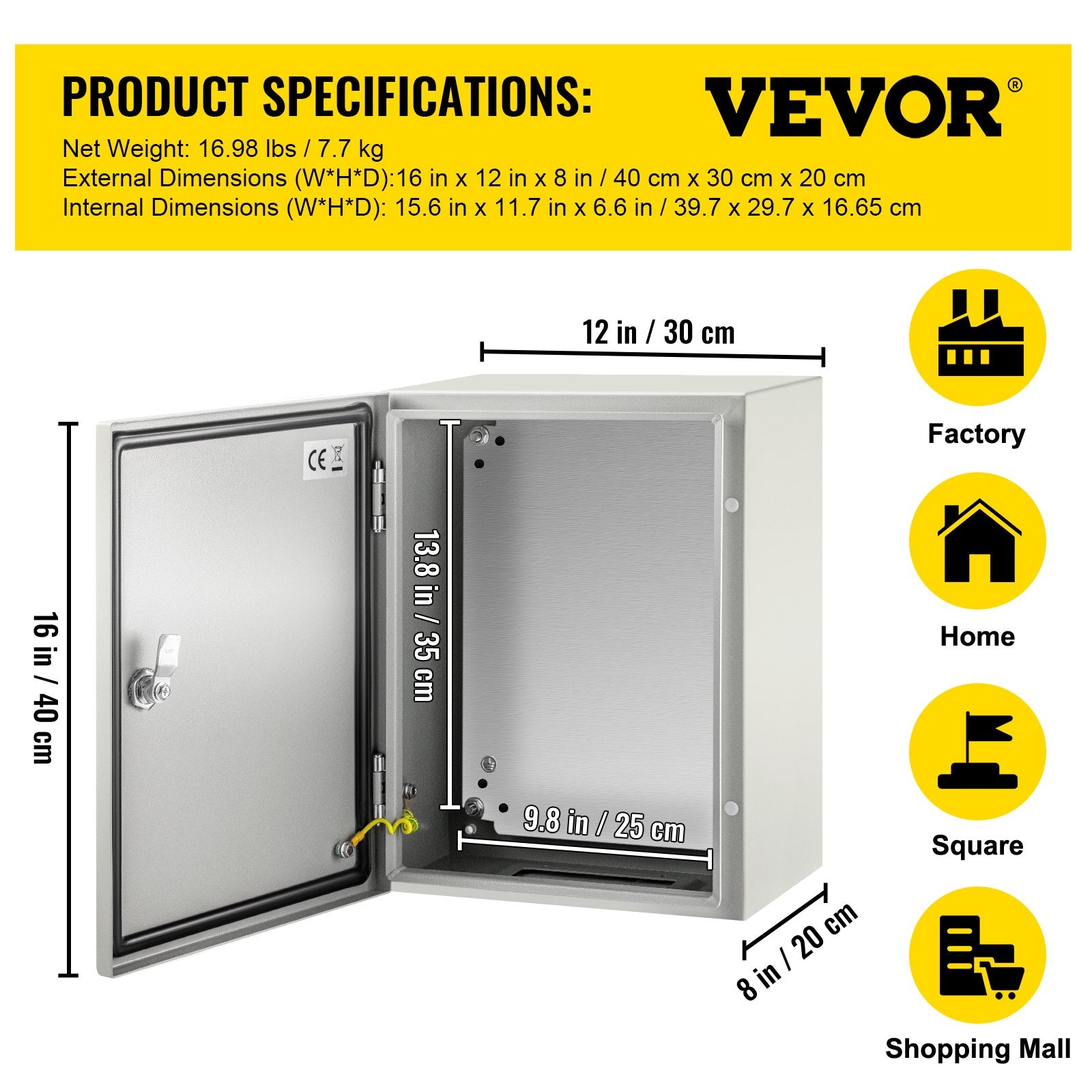 Steel Electrical Box 16 x — view 8