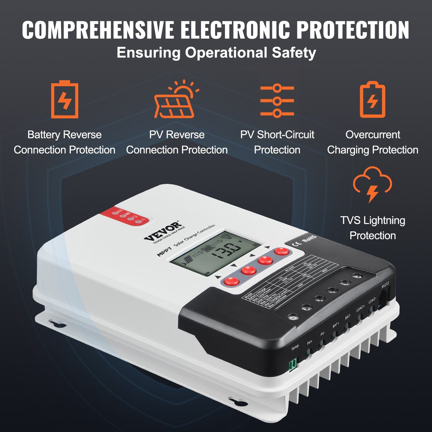 20A MPPT Solar Charge Controller — view 7