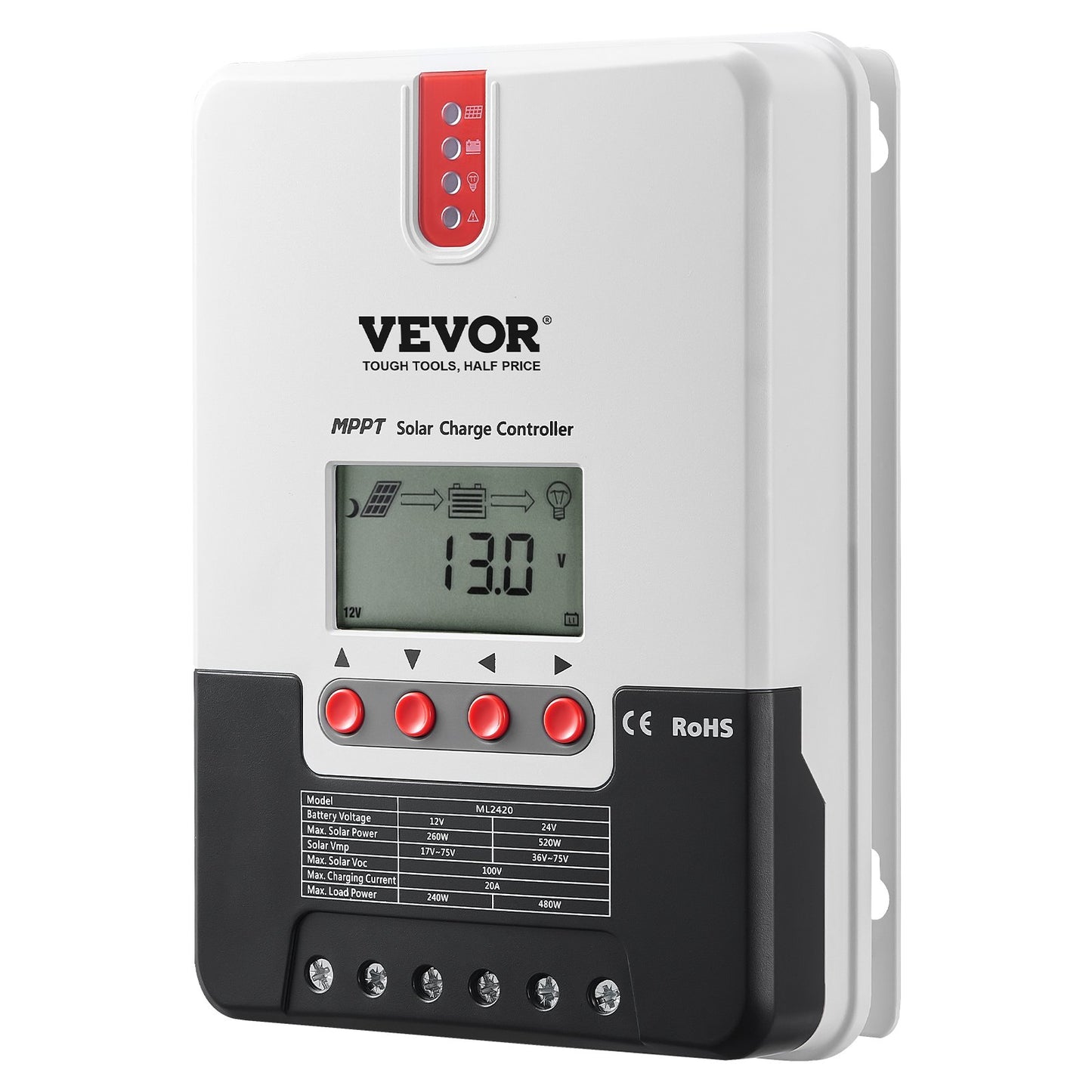 20A MPPT Solar Charge Controller — view 10