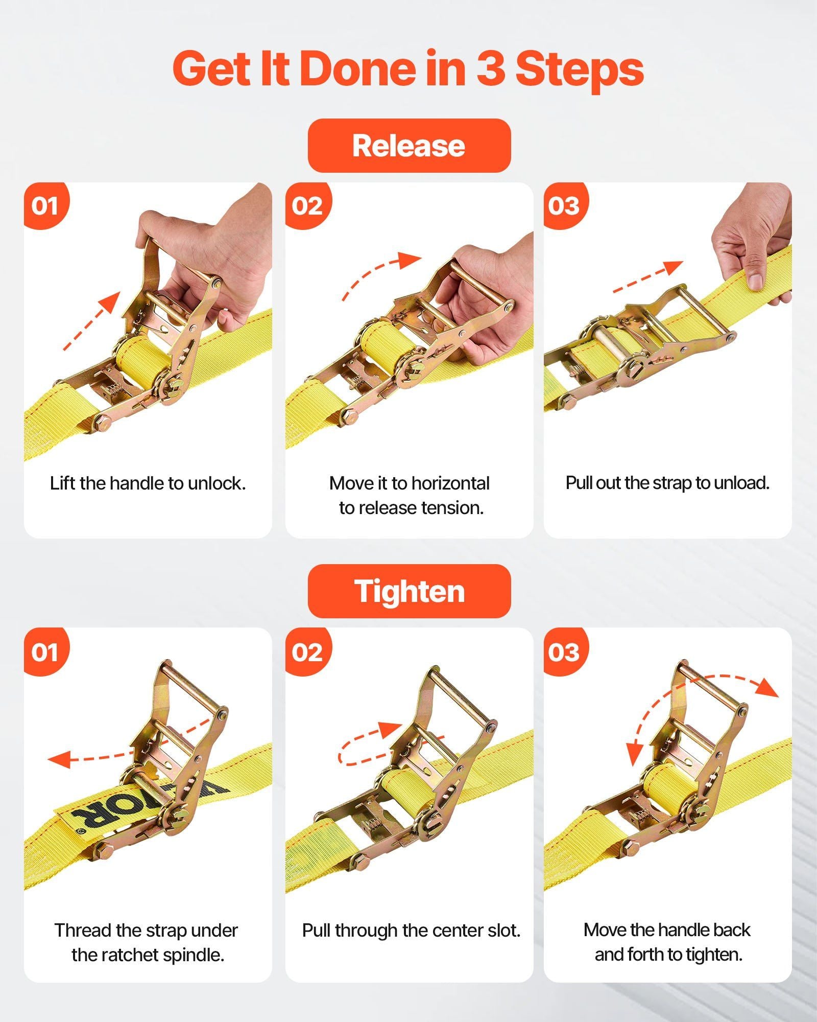 Ratchet Straps 50.8 mm x 4.6 m — view 7