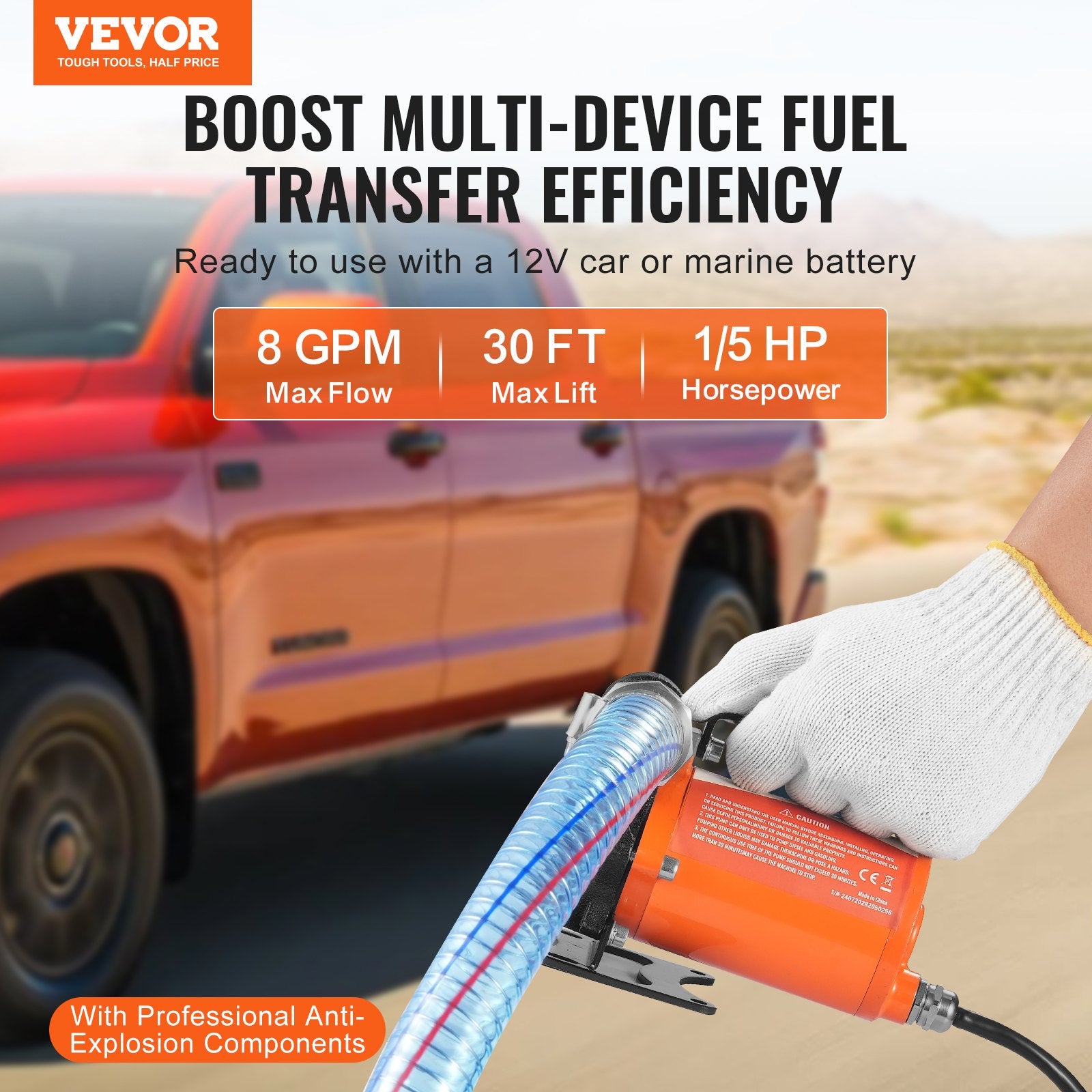 Fuel Transfer Pump 12V 8 — view 3