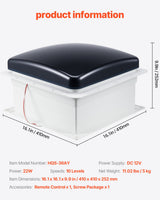 RV Vent Roof Fan 355.6 — view 8