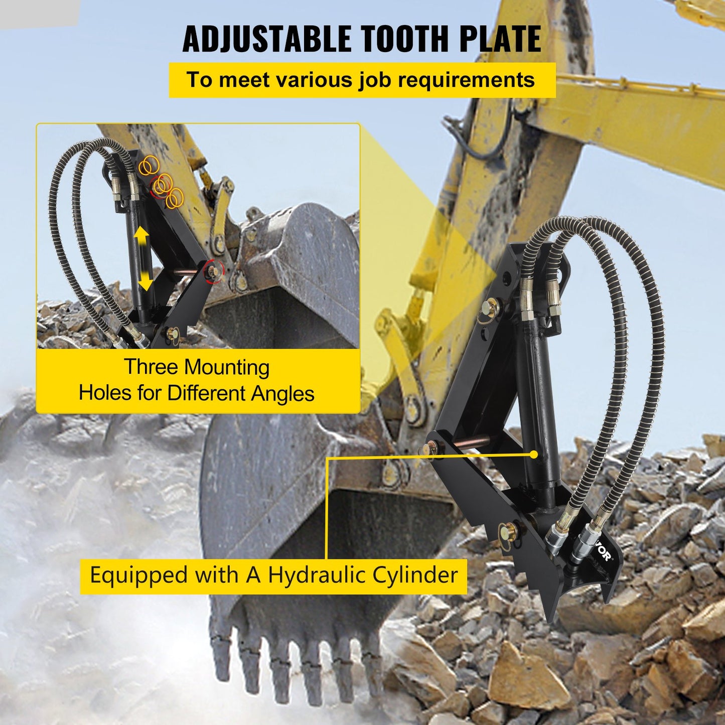 Hydraulic Backhoe Thumb, 45.7cm 1.27cm — view 7