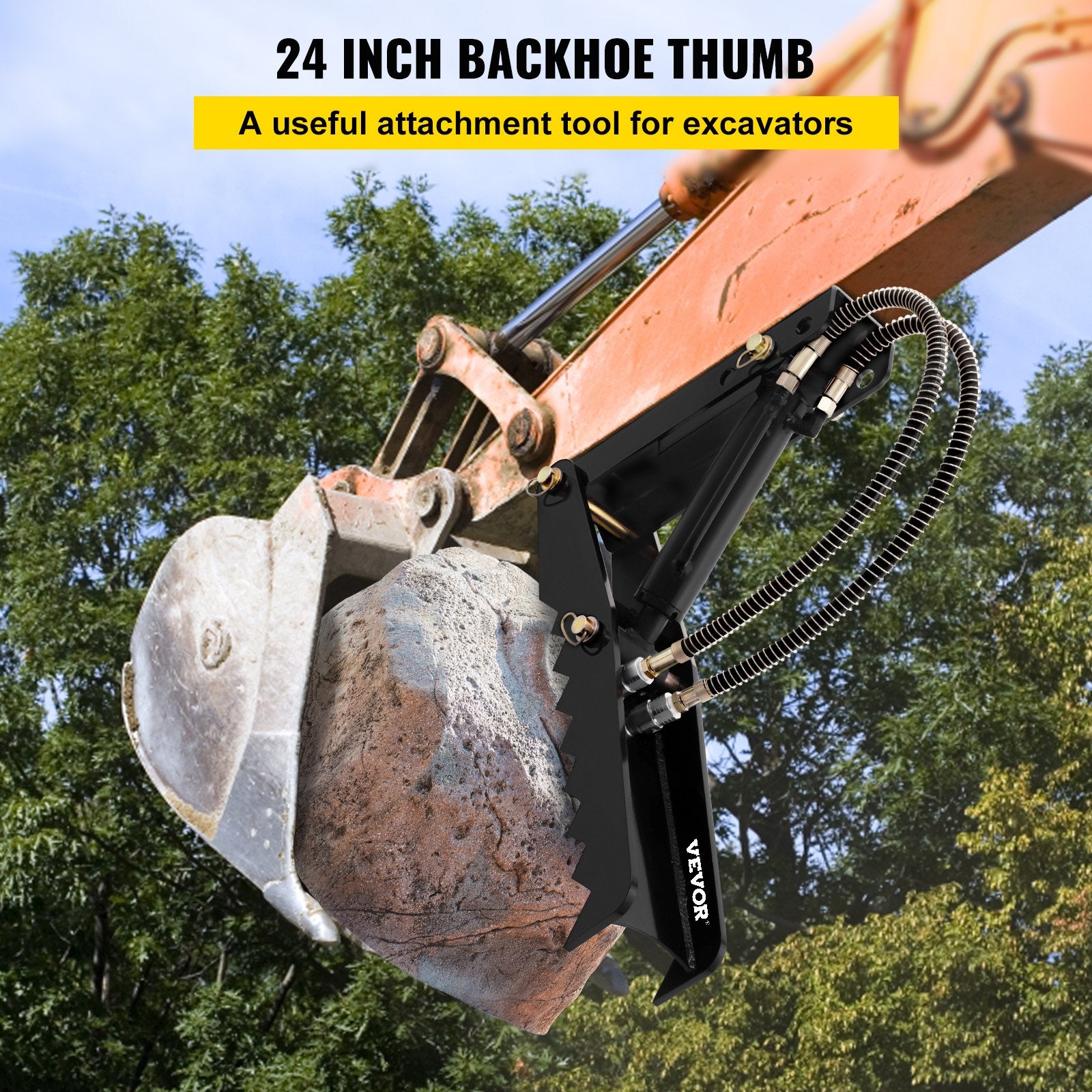 61cm Hydraulic Backhoe Excavator Thumb — view 3