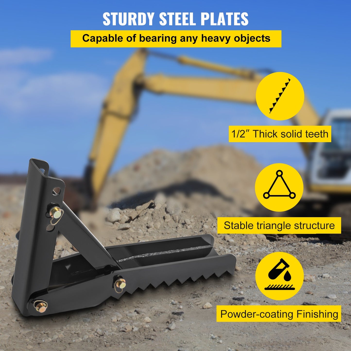 32 inch Backhoe Excavator Thumb — view 5