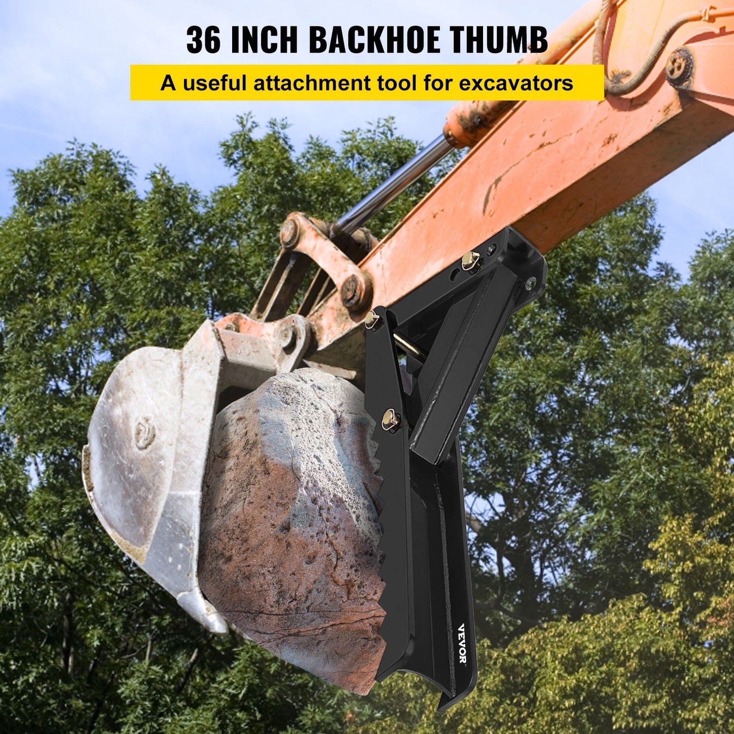 Backhoe Excavator Thumb Attachments, 91.44 — view 3